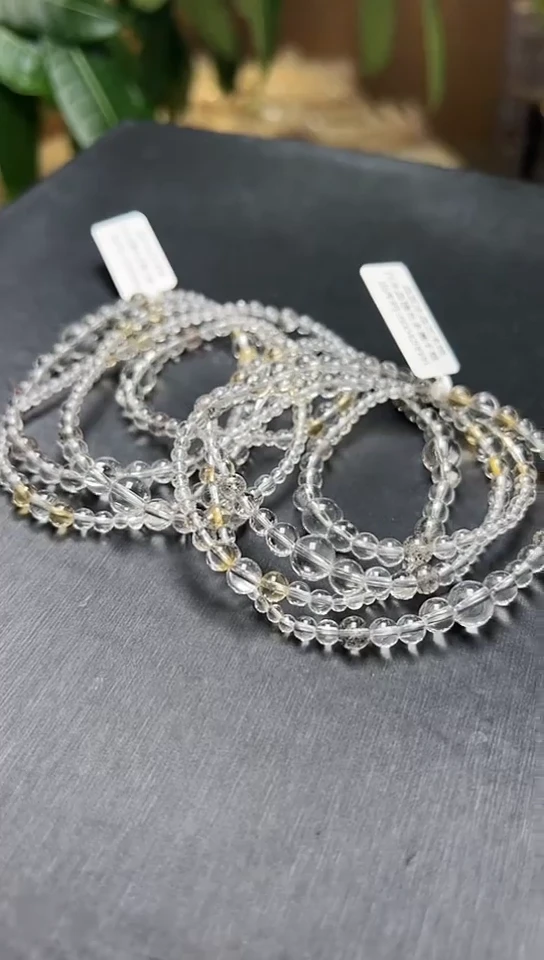 水晶手串未镶嵌白水晶拂光多圈手链 多样性发一 Z24530