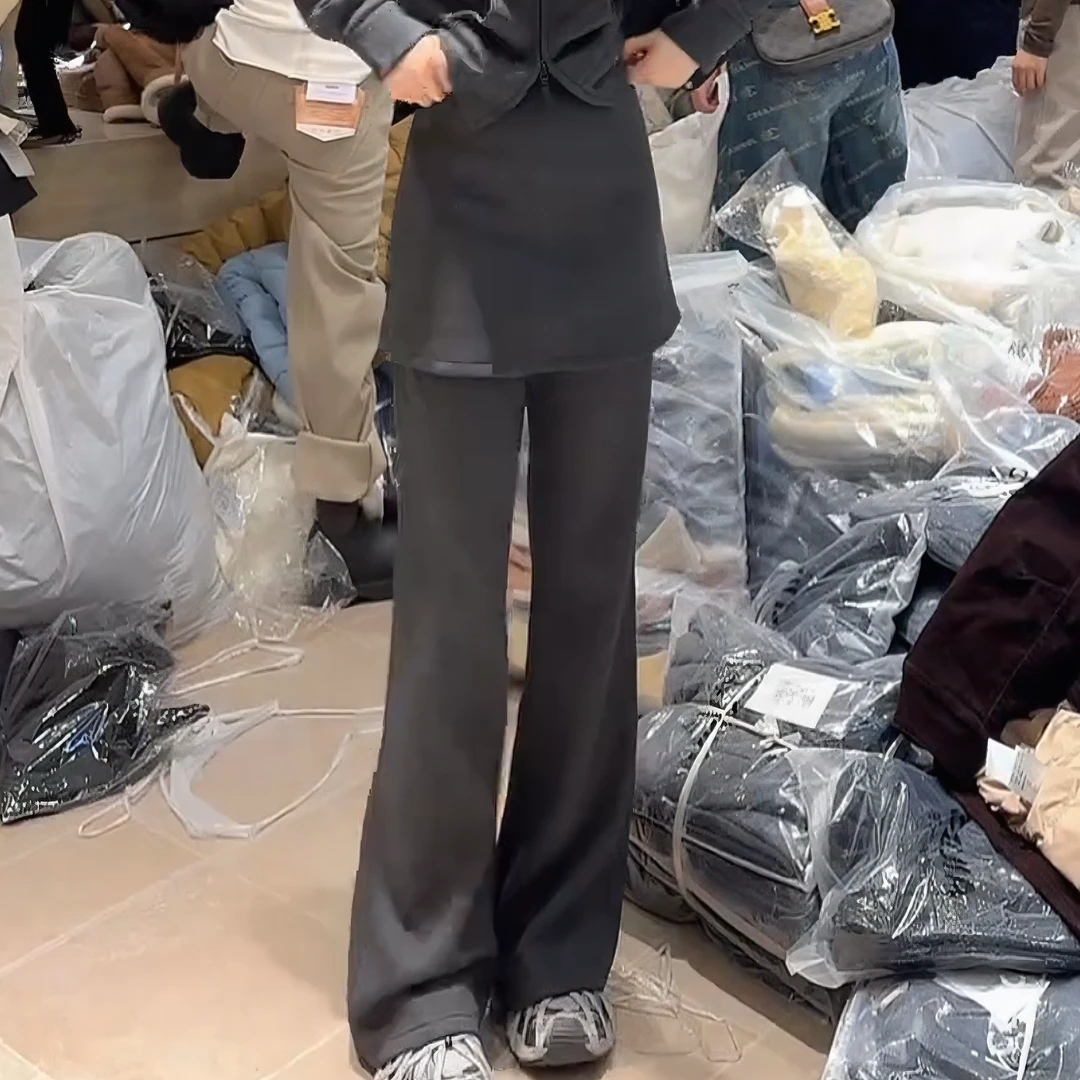 2025秋冬新款休闲百搭气质时尚套装屁帘裤+上衣两件套LK2508295