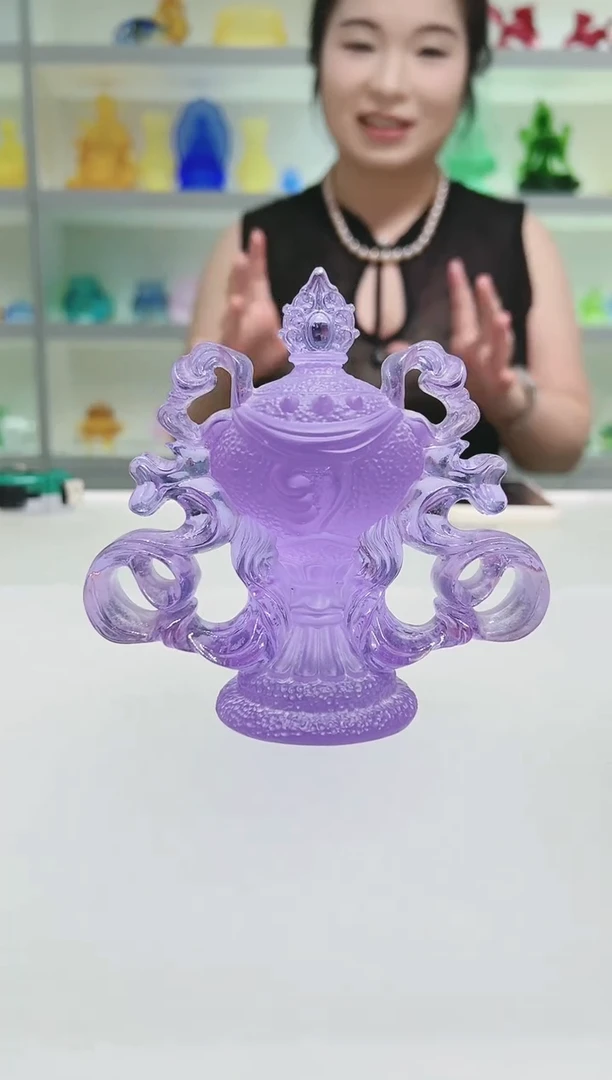 手工艺品琉璃霏****?古法琉璃八吉祥