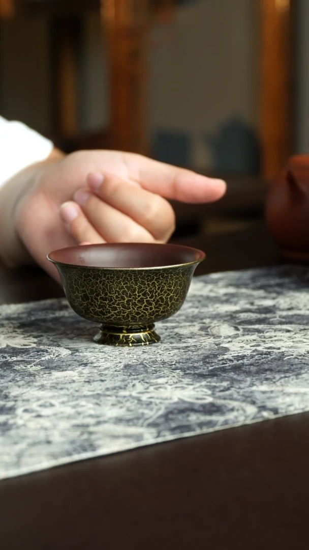 茶杯紫砂46号宜兴紫砂原矿作品