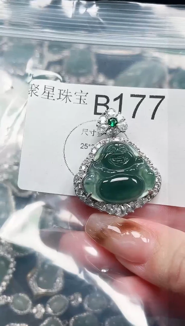 【闪购商品】翡翠颈饰未镶嵌赠皮绳177