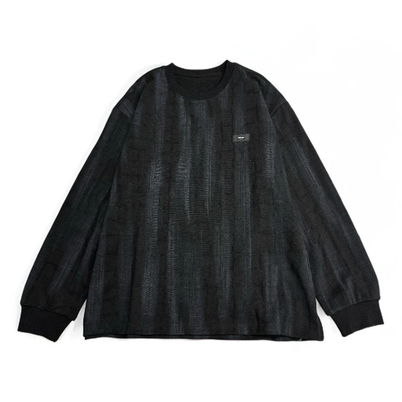 秋季重磅复古印花宽松休闲男轮廓设计感轻奢套头卫衣11174