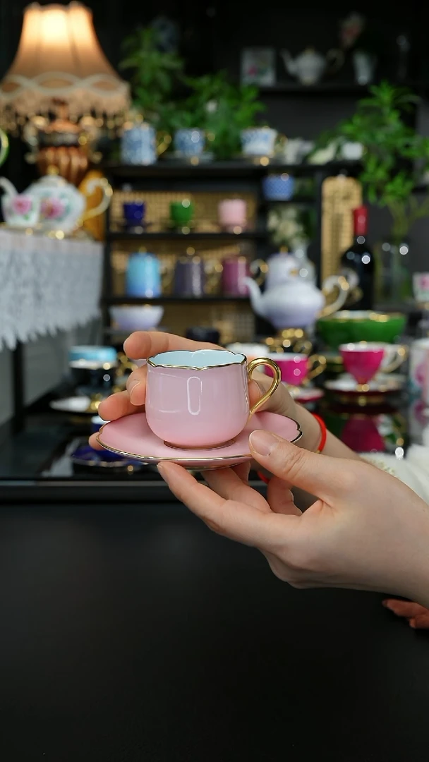 手作高白泥、郁金香粉色