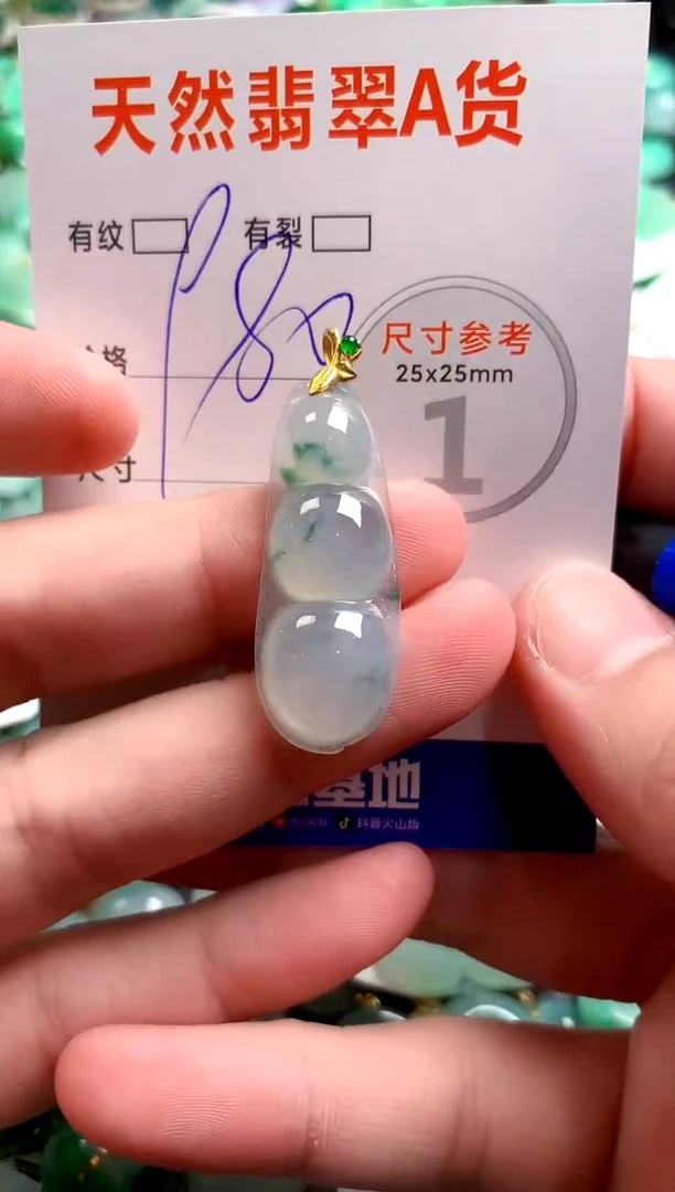 翡翠18K金镶嵌颈饰0146653724