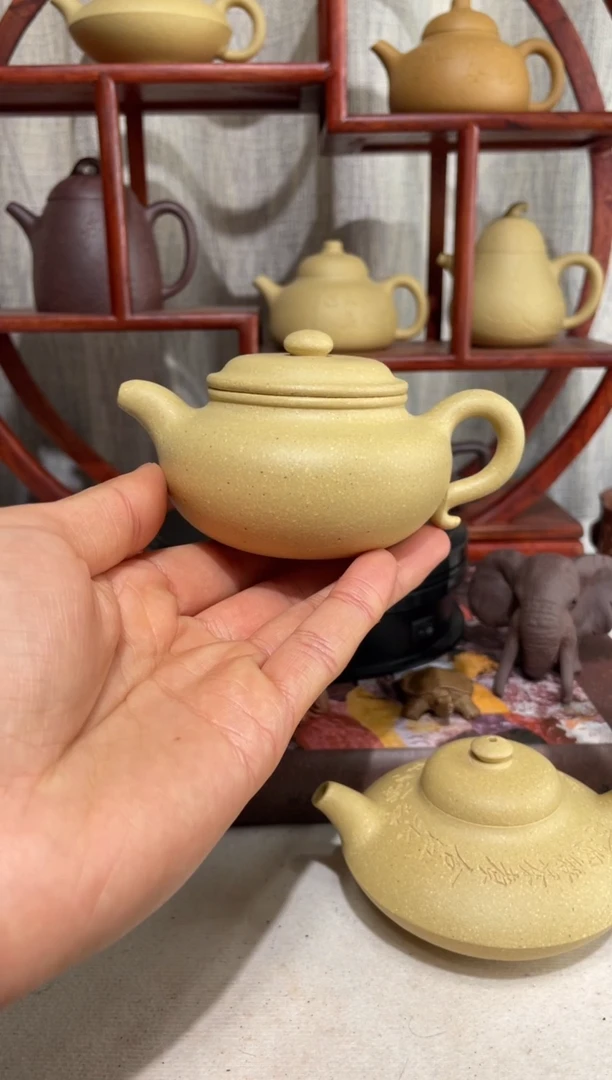 【闪购商品】紫砂茶壶宝山墨绿大亨仿古145cc