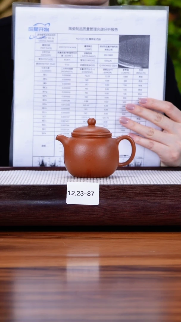 茶壶紫砂用****612.23-87  99全 朱泥  匏尊