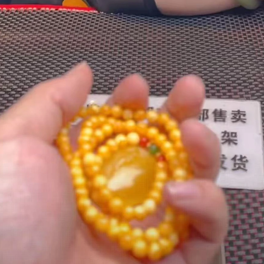 【玉经纶】182283/HQ37-蜜蜡吊坠-多样性发其一