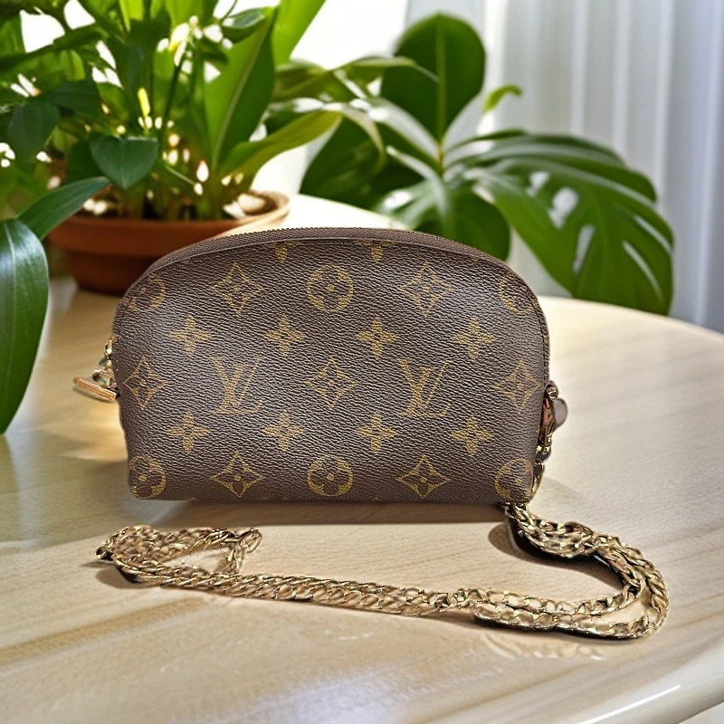95新 LouisVuitton/路易威登 老花贝壳链条包 1182 5441