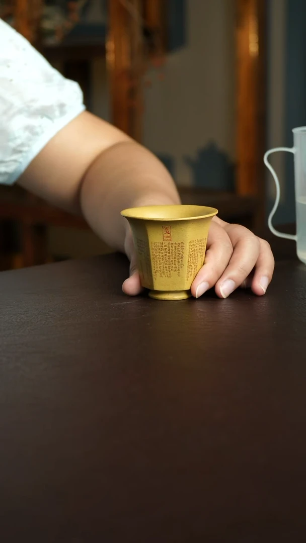 茶杯紫砂61号宜兴原矿紫砂作品