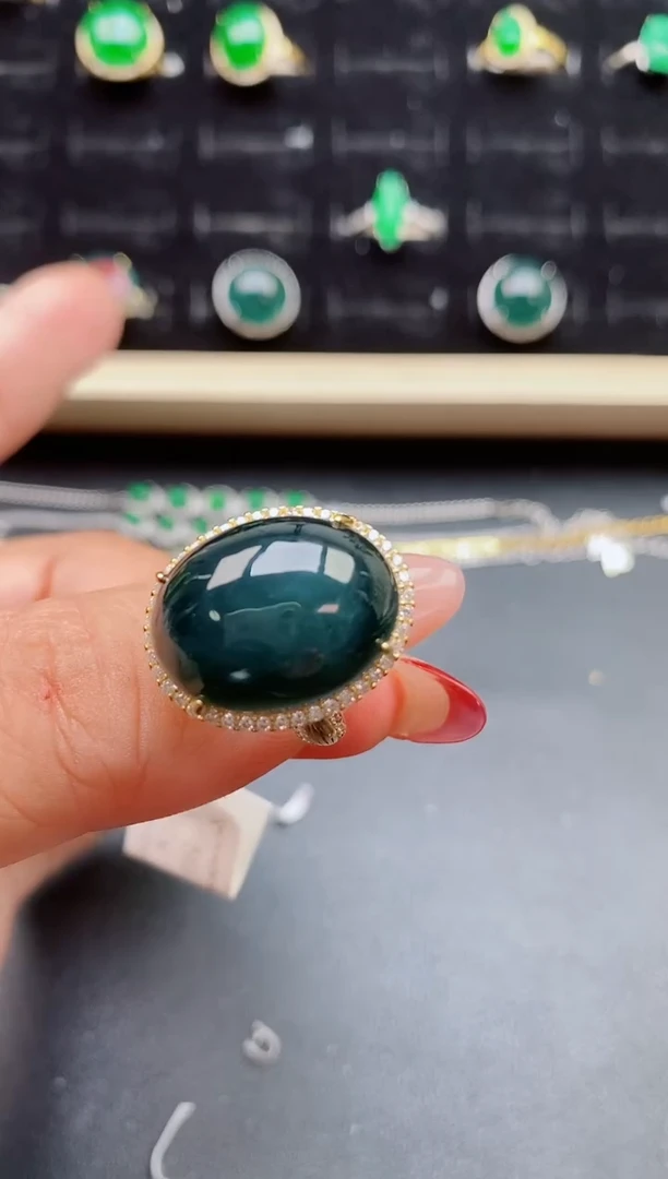 【闪购商品】翡翠戒指银S925镶嵌321321