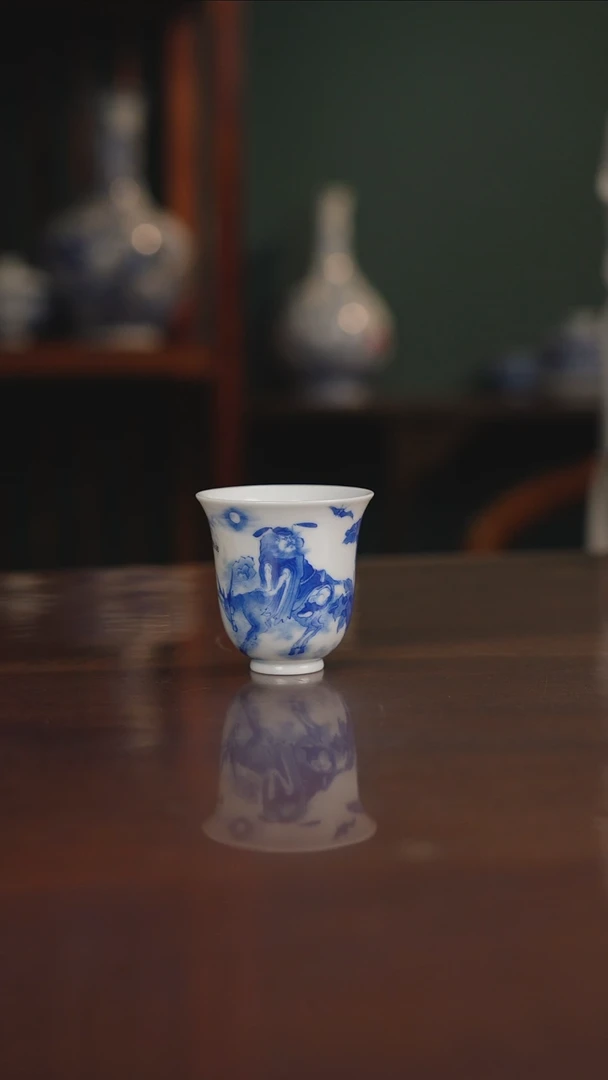 晓竹窑 钟馗主人杯