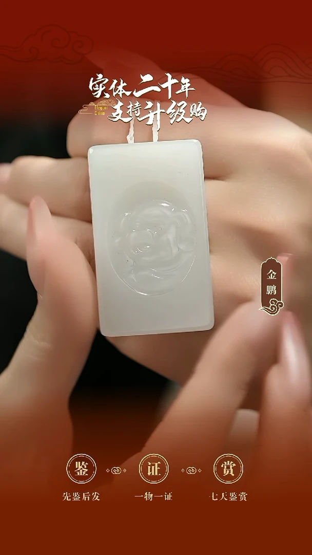 吊坠(赠链)未镶嵌和田玉白玉生肖牌（猪）42.1120g