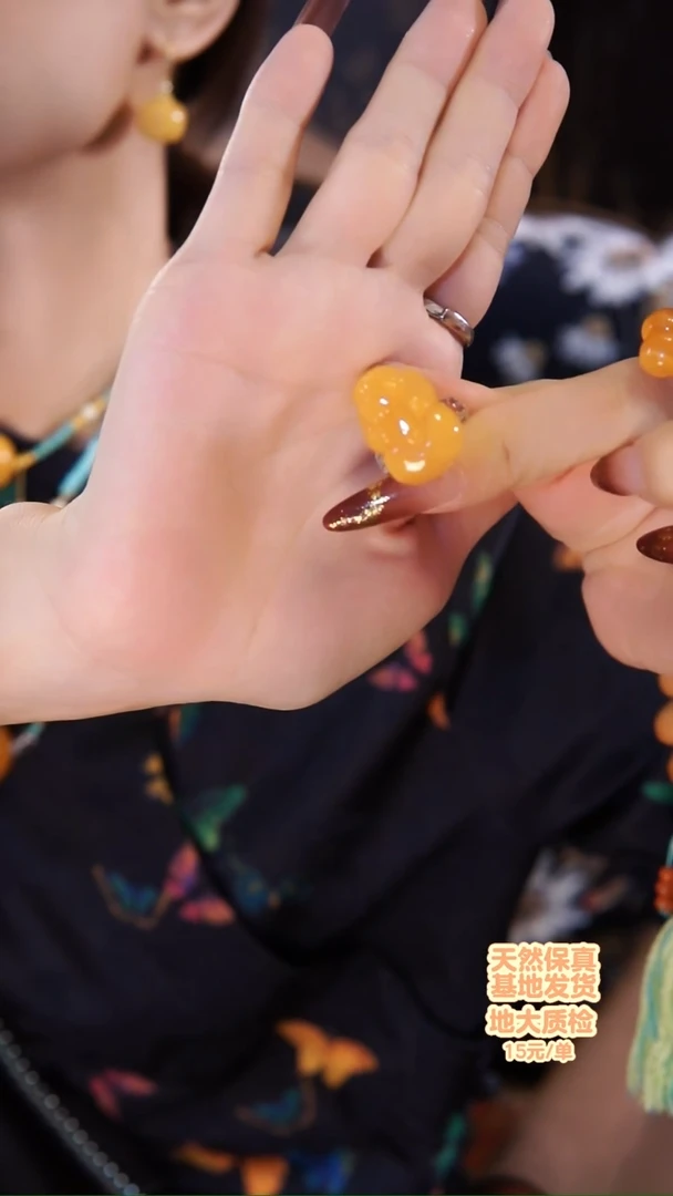 琥珀银S925镶嵌戒指贤戒指