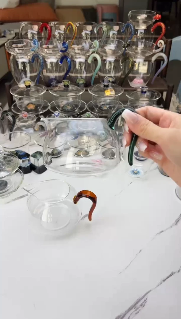 手工艺品玻璃禾器淡然墨绿色普通盒