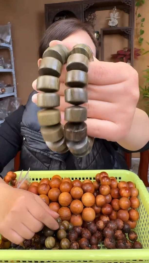 【闪购商品】维腊木（绿檀）手串/手链绿檀算盘单圈