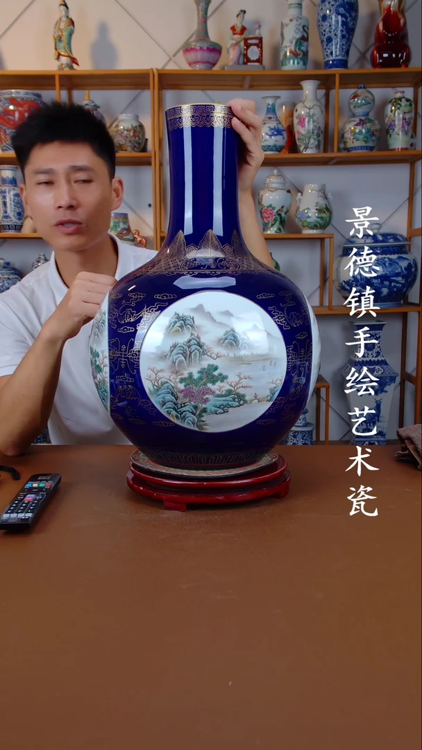 现代景德镇手工手绘陶瓷摆件75