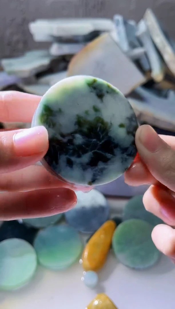 裸石翡翠翡翠a货正品玉石古陈422