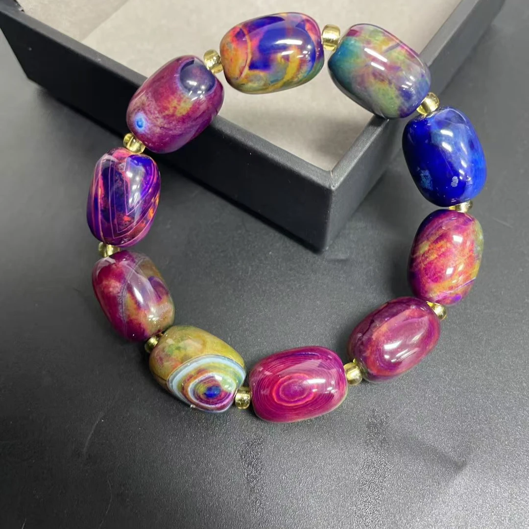 【小杰推荐】炫彩多色桶珠手链 （多样性发其一）6084