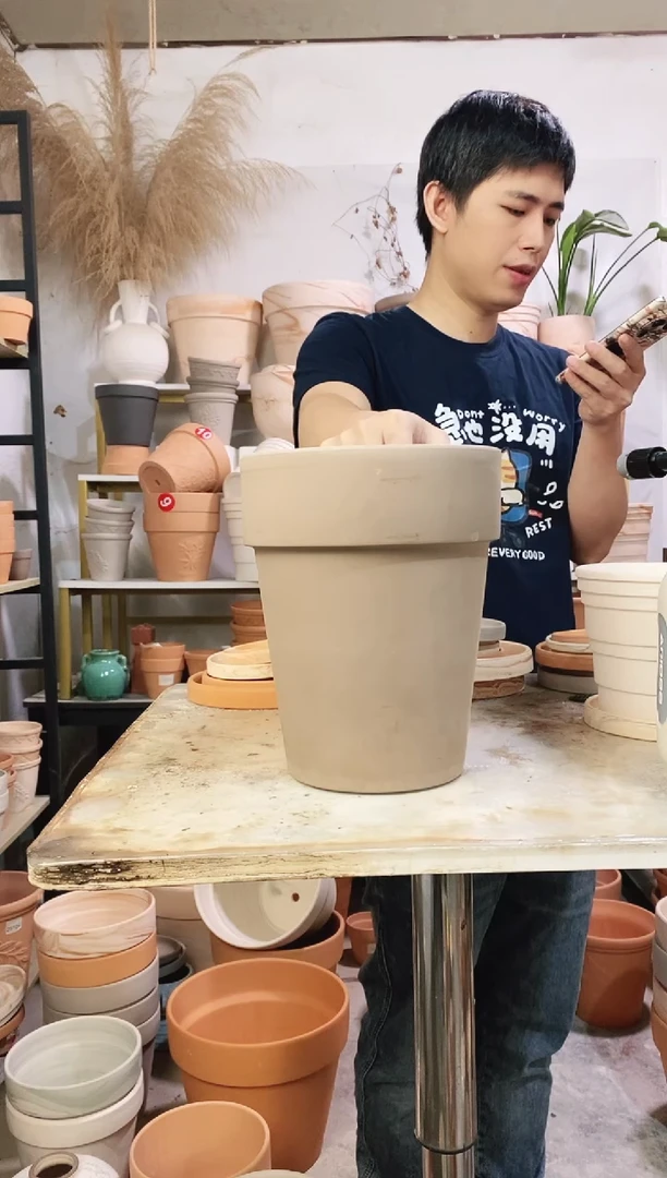 瑕疵无售后20*25灰陶反比例 1盆无托