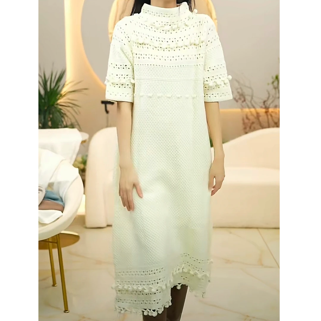 凌云推荐！浪漫世界连衣裙100%羊毛短袖款