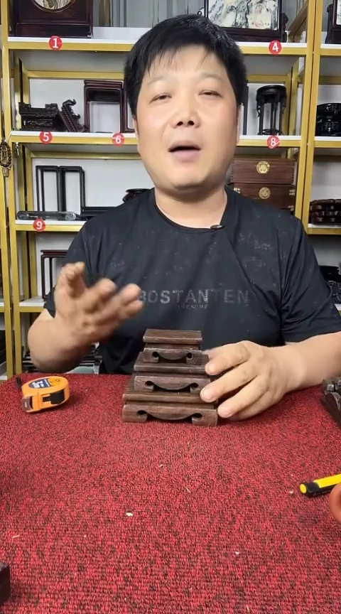 木套三底座黑檀底座