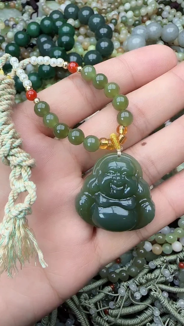 颈饰未镶嵌和田玉拍一发一