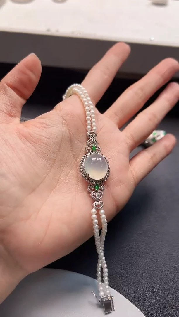 18K金镶嵌手链翡翠KYAY1122-071