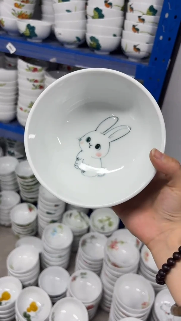 瓷片景德镇手绘釉中彩（食品级）小罗汉碗