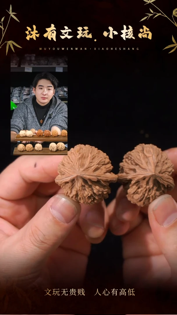 把件文玩核桃37御龙粗筋（龟背）