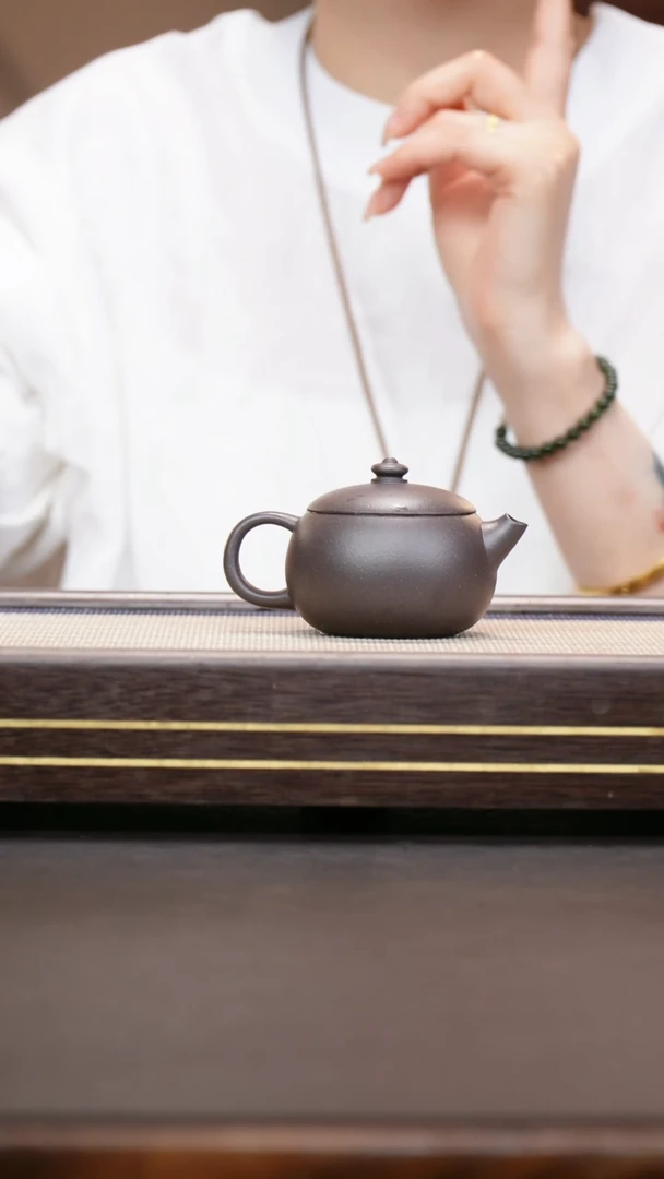 茶壶紫砂天青泥 小葫芦壶
