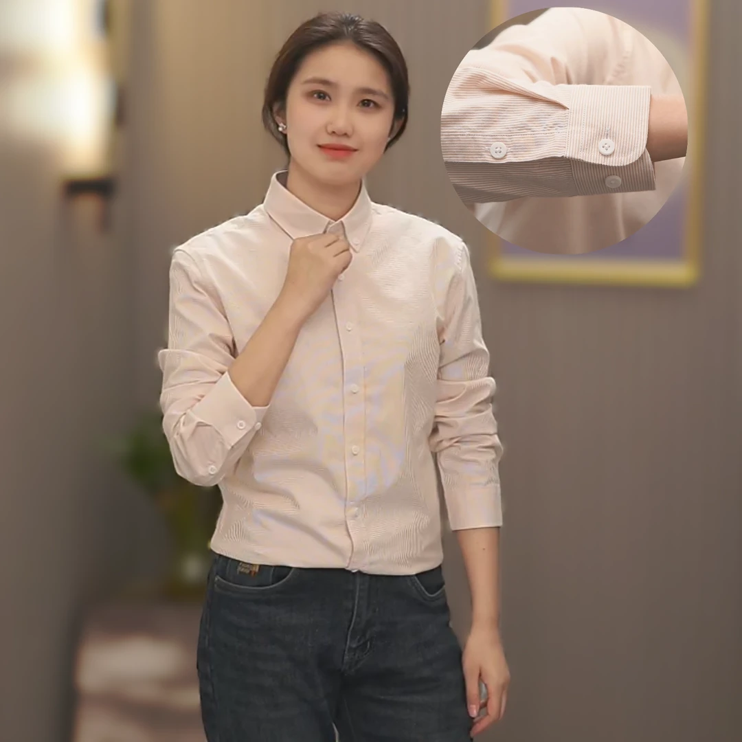 2025时尚暗条纹新款衬衫莱赛尔棉长袖男士休闲百搭立领气质衬衣