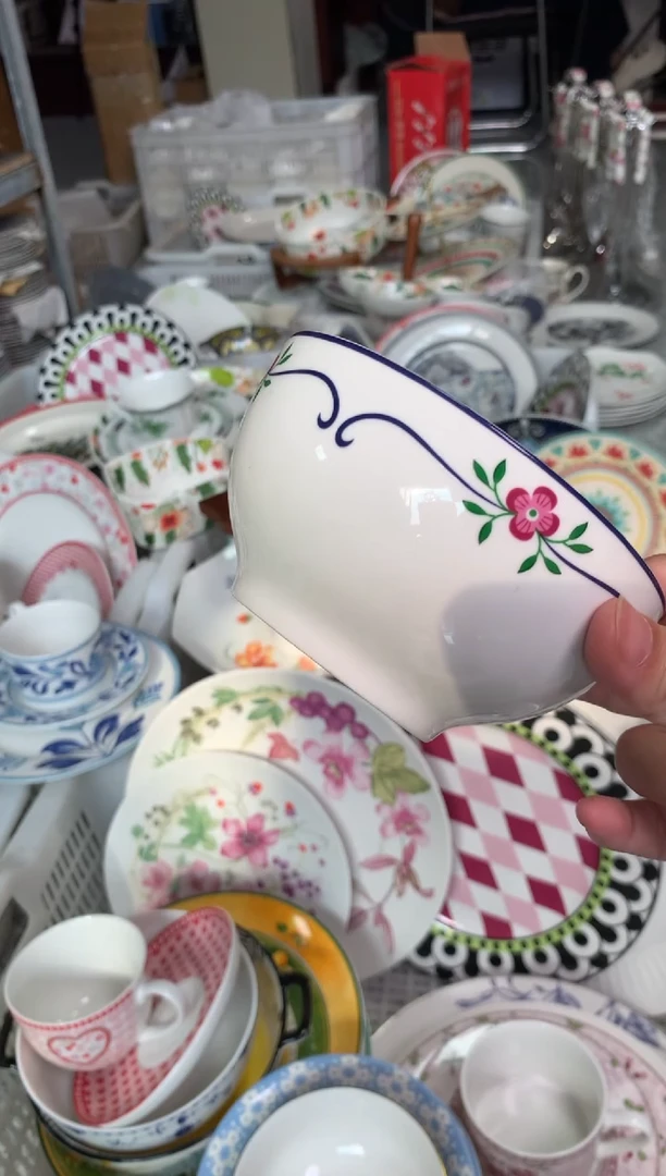 瓷陶瓷原单CC023餐具2个