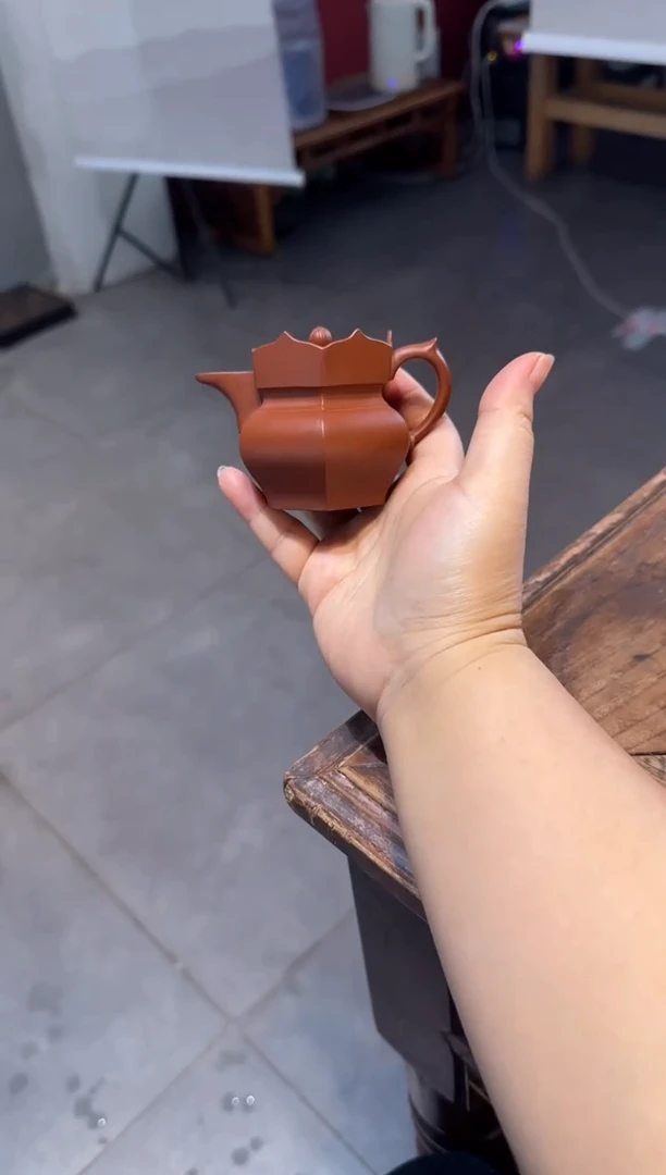 茶壶紫砂@**海朱泥小僧帽 90ml