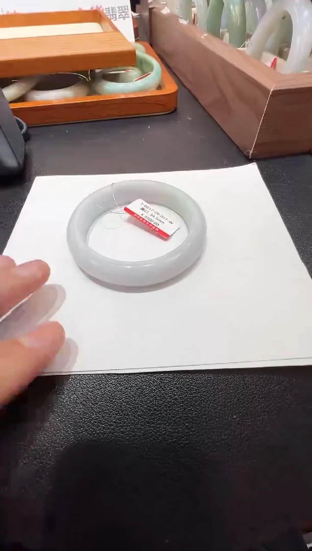 纯天然缅甸A货翡翠手镯54-55mm-17号