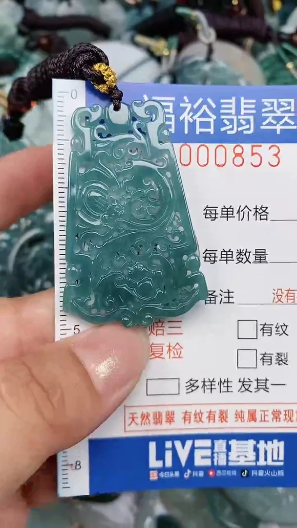 翡翠未镶嵌颈饰..0000853