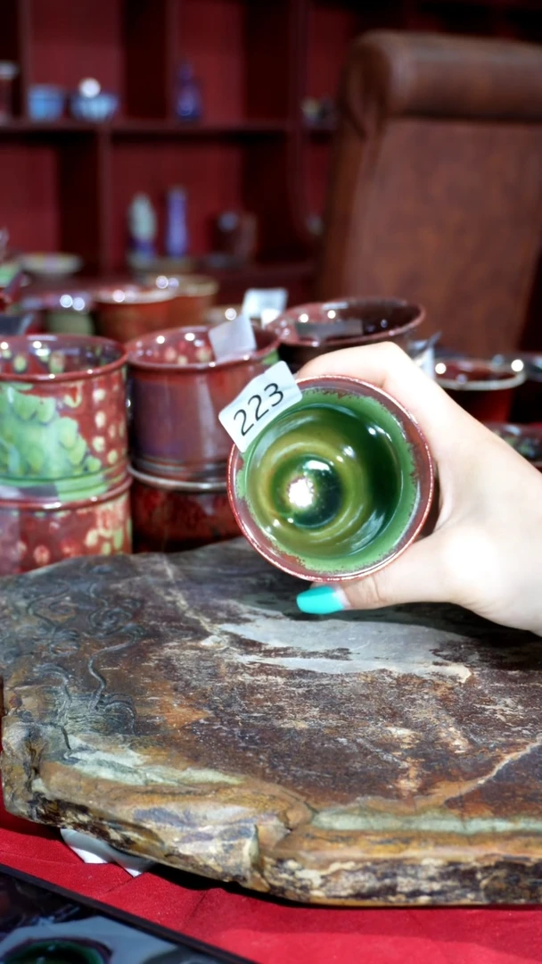摆件精品窑变钧瓷茶器