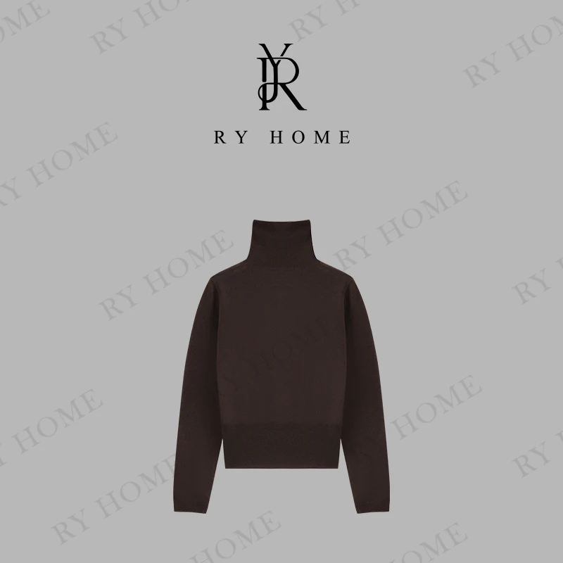 【容雨RYHOME】“妙音”18针高领螺纹立体高弹打底毛衣243M2626