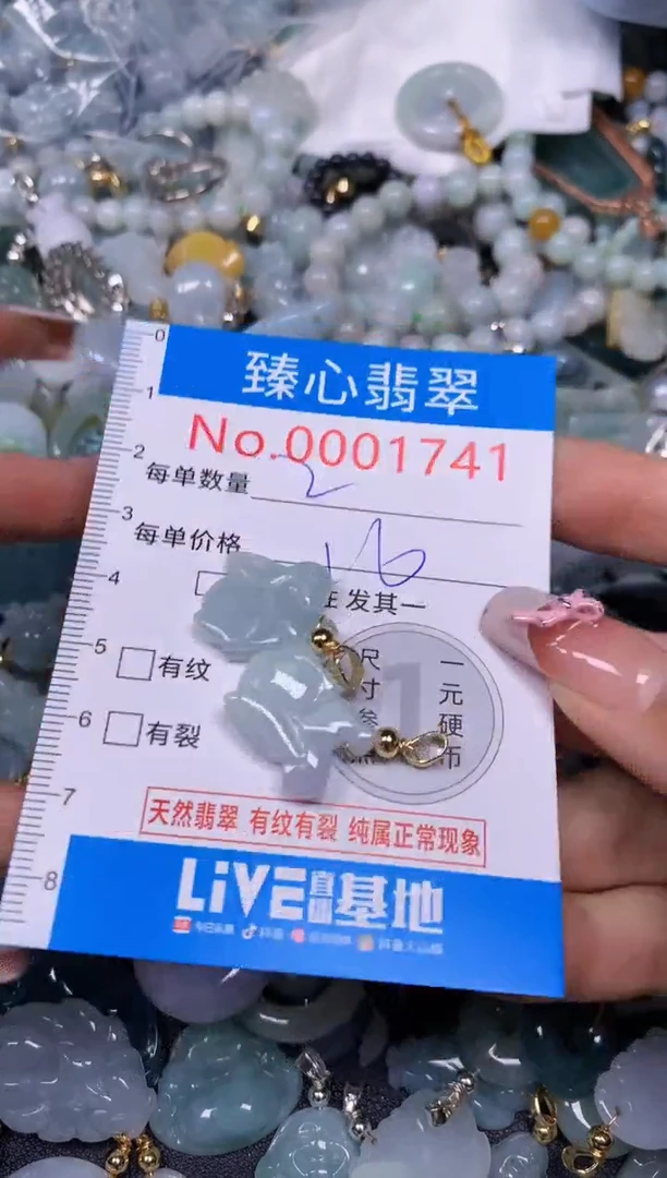 【闪购商品】翡翠颈饰未镶嵌含绳0001741