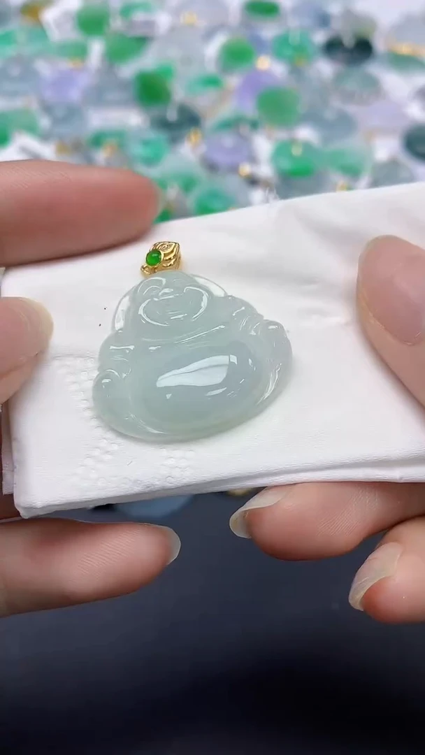 翡翠未镶嵌颈饰天然缅甸a货翡翠