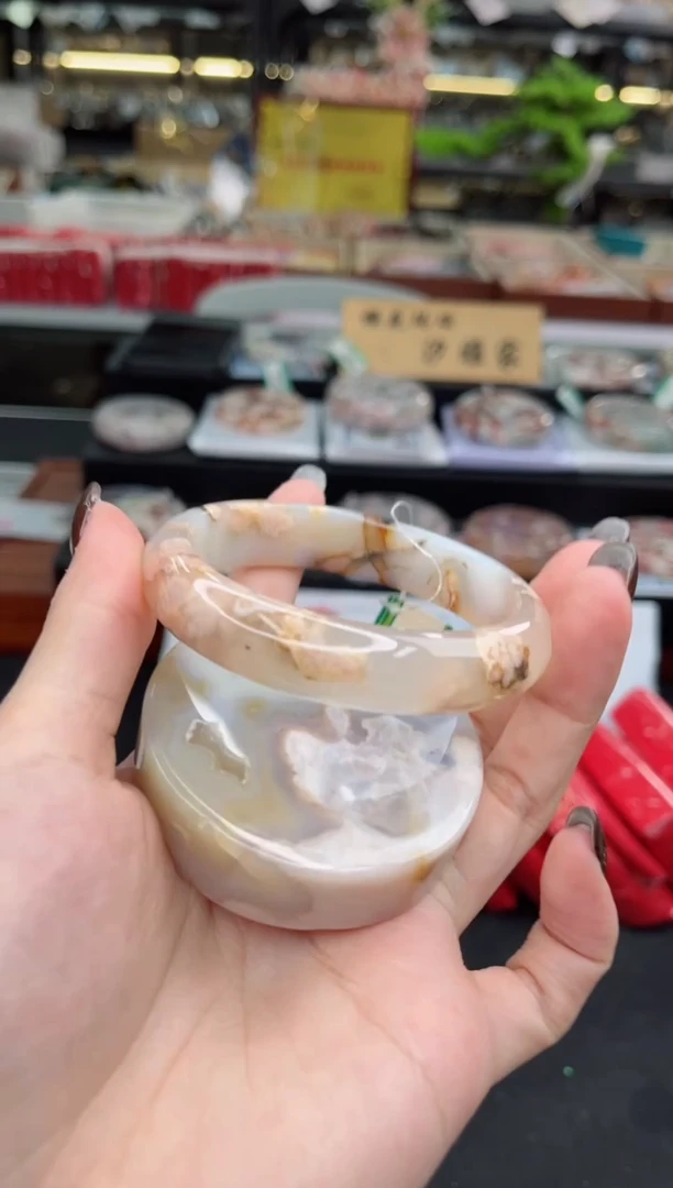 石英质玉手镯未镶嵌58圈口（赠品镯心）378196