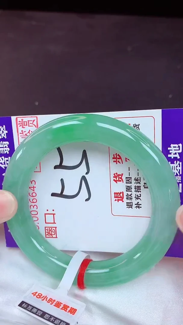 未镶嵌手镯翡翠55 （48小时鉴赏期 ）