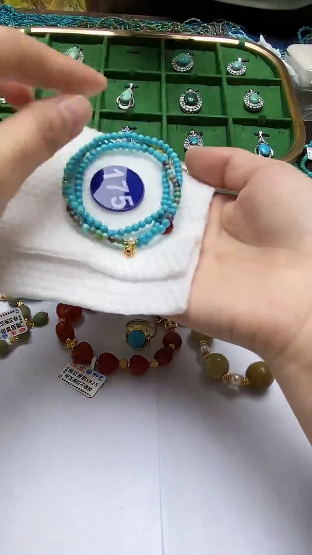 玛瑙/玉髓项链银S925镶嵌175