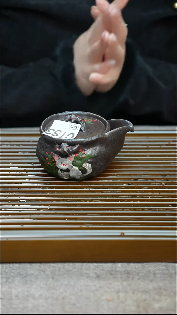 手工粗陶茶具每只不一样/