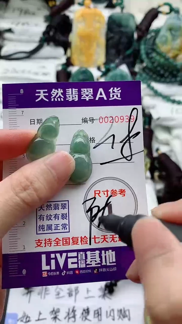 翡翠未镶嵌颈饰·随机发货一件