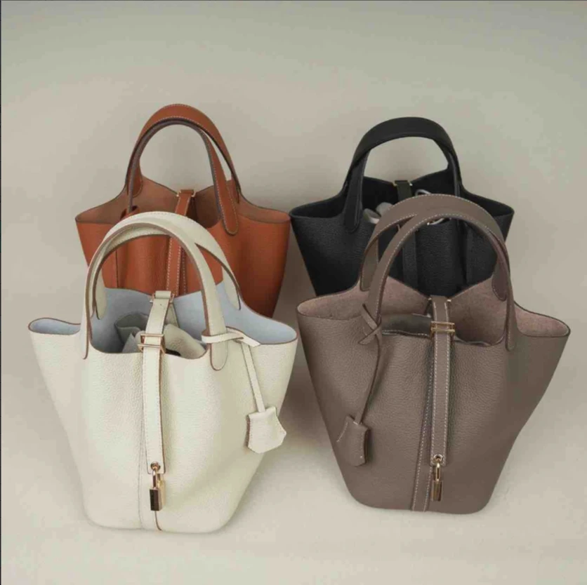 【榕榕服饰】 X0018 牛皮菜篮子包包