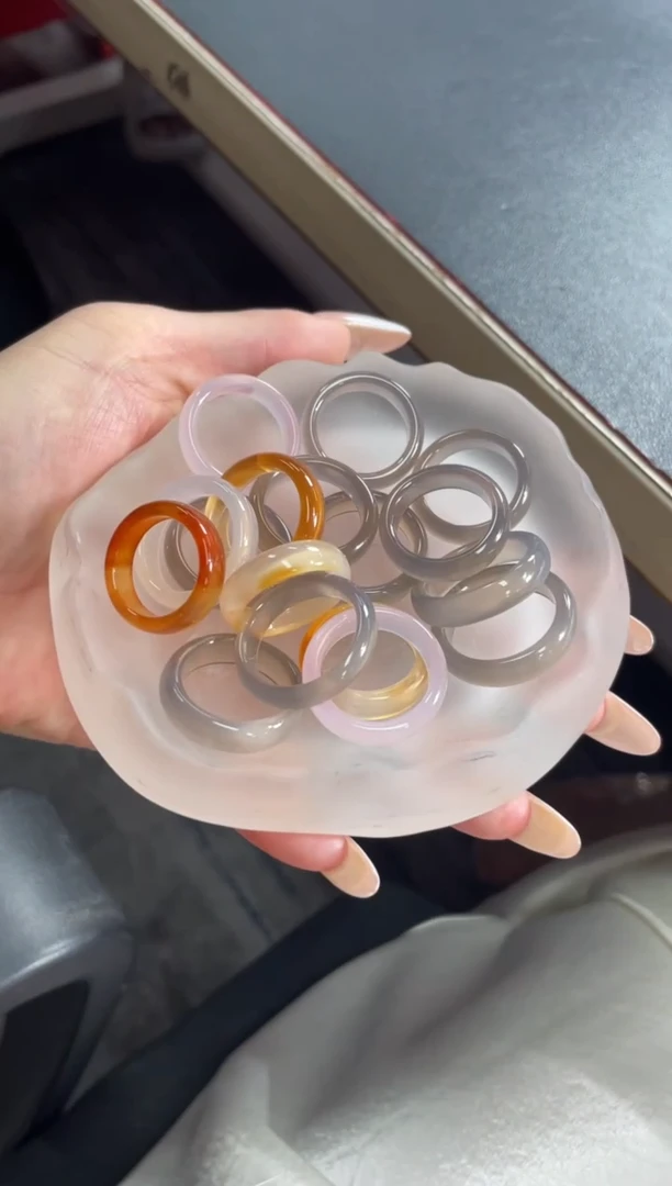 《鱼儿臻选》天然玛瑙戒圈@多样性发一件@DDE111201