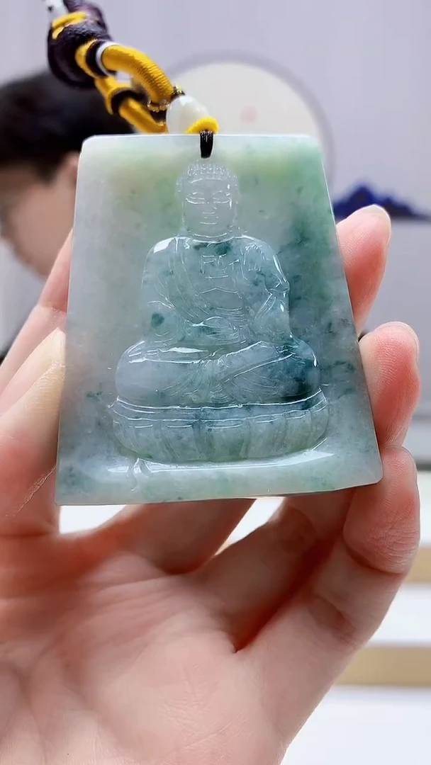 未镶嵌定制翡翠4688zm-毛货挂件大日61