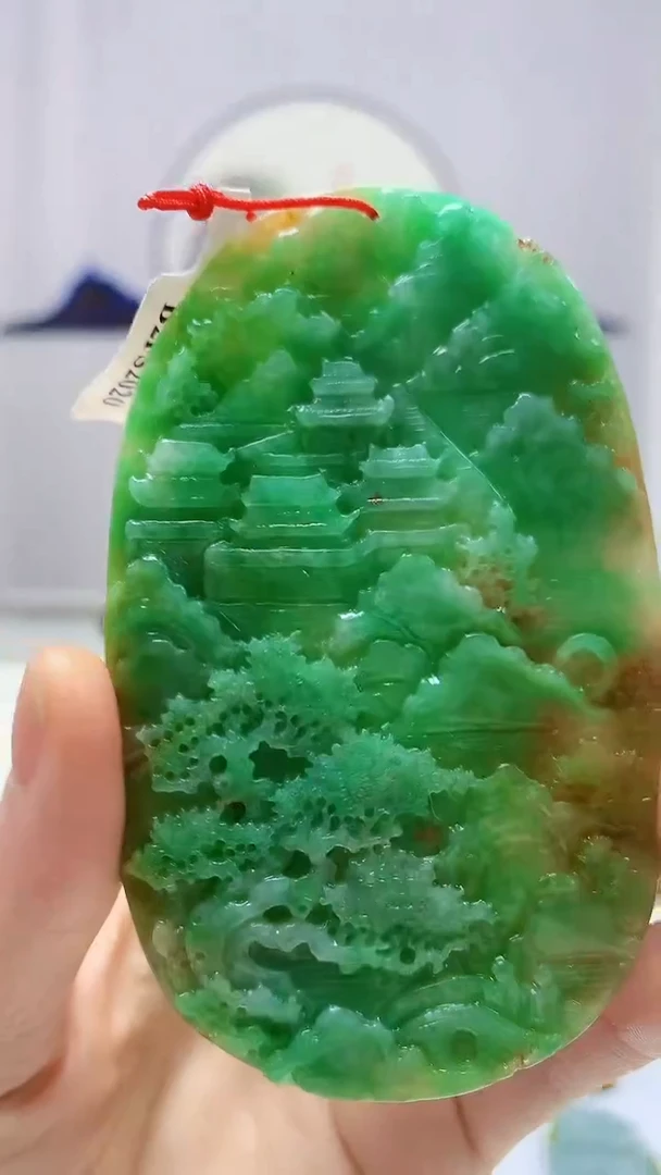 定制翡翠未镶嵌4812ms-毛货181山水
