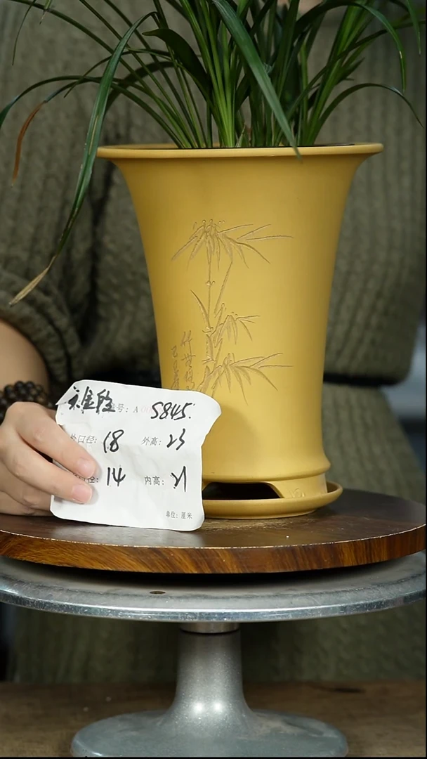 紫砂花盆845+Z 紫砂花盆紫砂