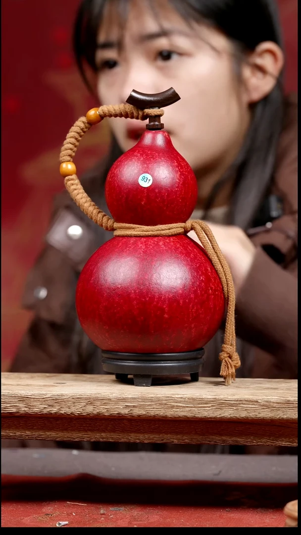 931号纯手工制作天然大漆真葫芦